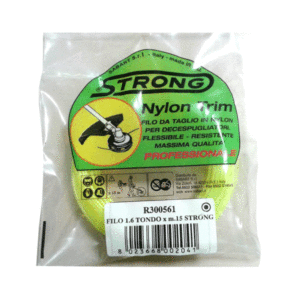Filo Nylon Strong Per Decespugliatore In Busta Sezione Tonda Da 15 Mt-0