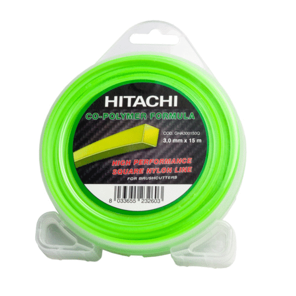 Filo Nylon Hitachi Per Decespugliatore Con Polvere Alluminio A Sezione Tonda -0