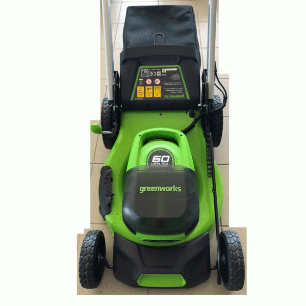 Rasaerba a Batteria Greenworks 60V GD60LM51SP Con Starter Kit da 4 ah-0