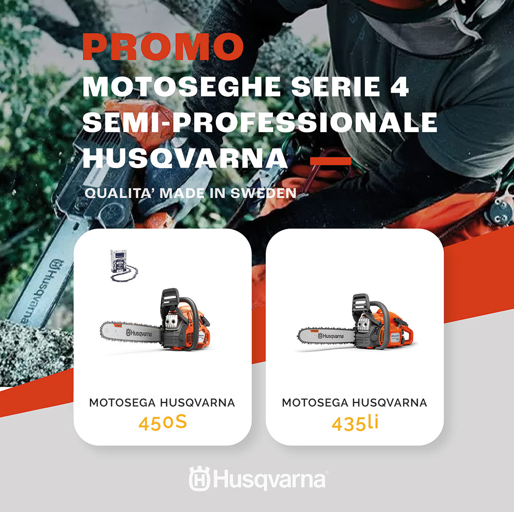 Promo motoseghe serie 4 Husqvarna - Mattolini Agrigarden